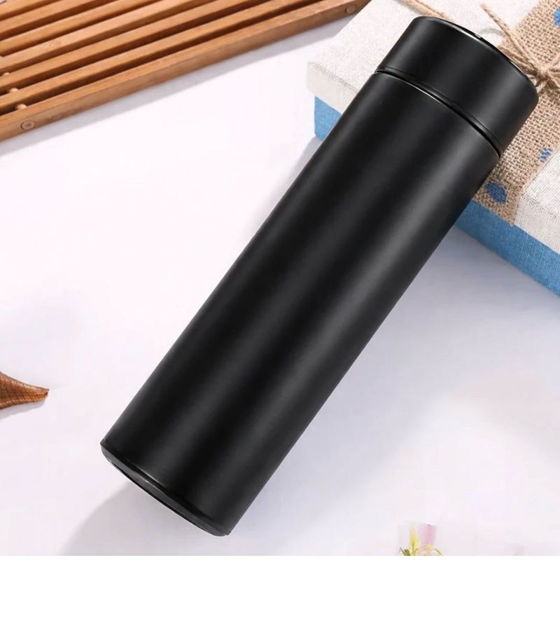 Sleek Black Insulated Water Bottle