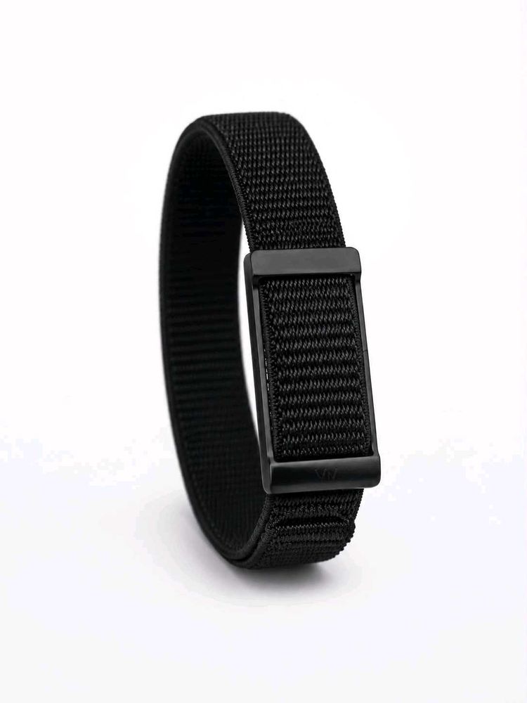 WOOP Classic Black Nylon Watch Strap