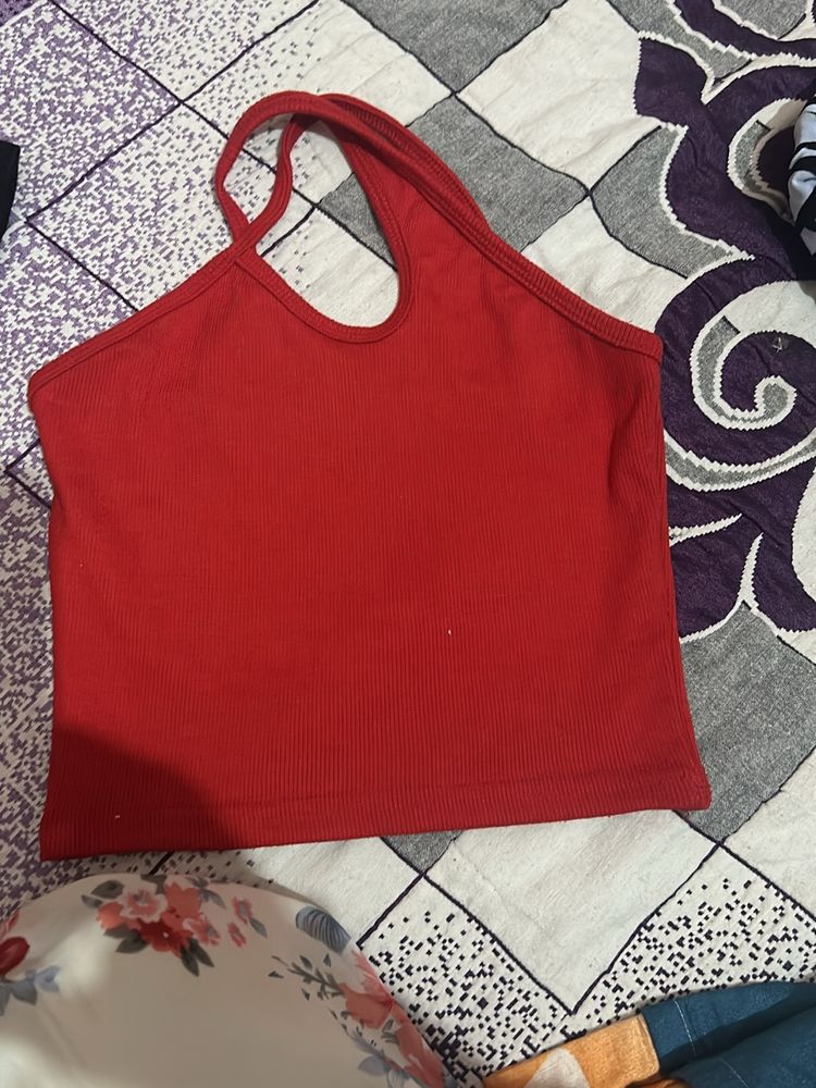 Red Crop Top