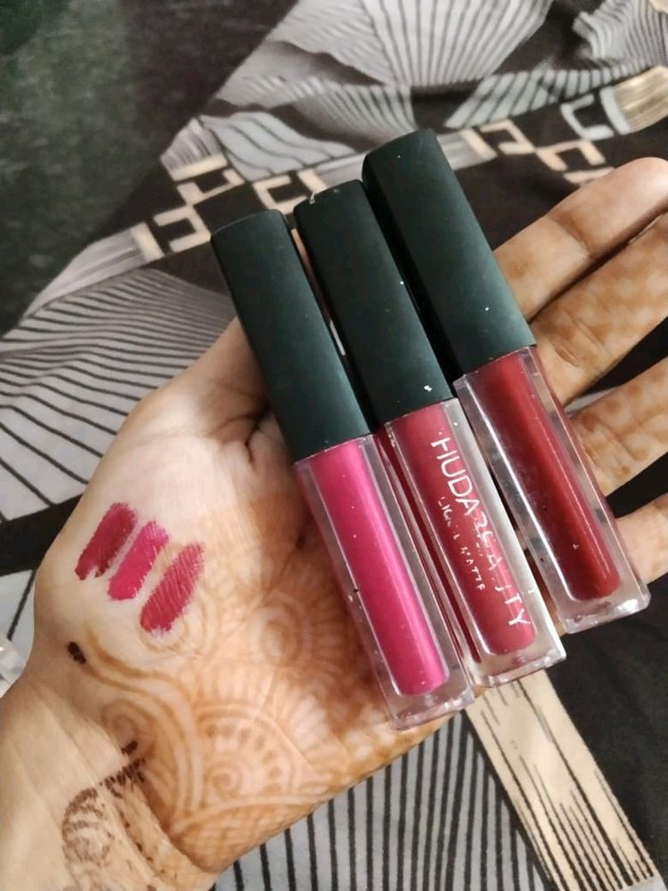Pack Of 3 Huda Beauty Matte Liquid Lipstick Combo
