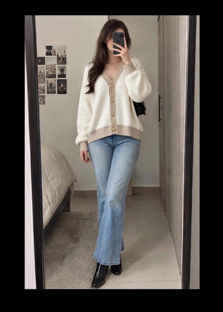 korean Cozy Ribbed Knit Cardigan