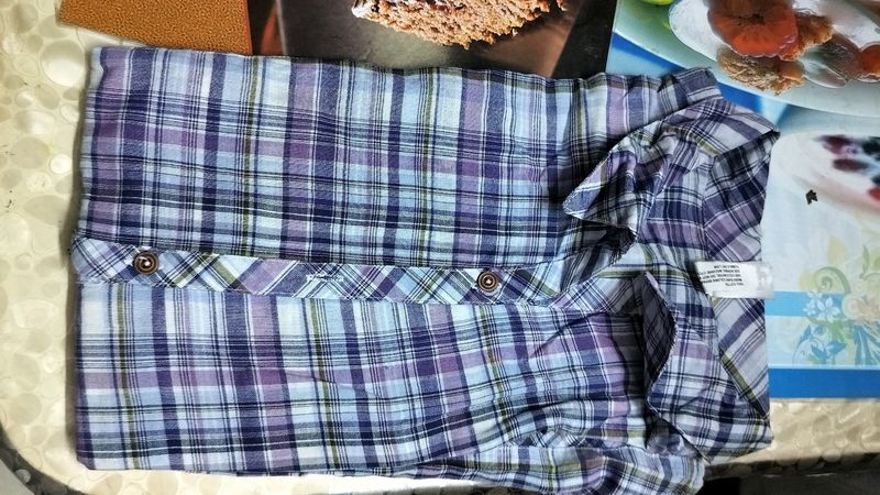 New Purple Checks Top