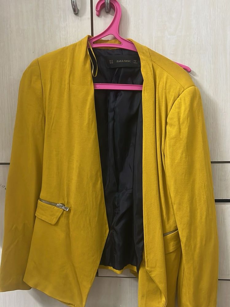 Zara Mustard Blazer