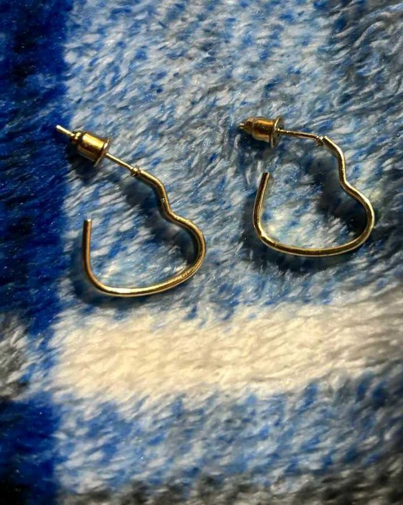 Cute Heart Hoop Earrings