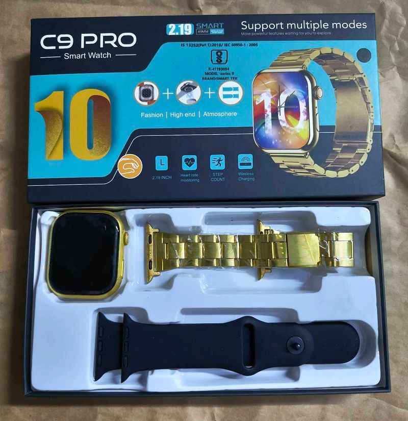 C9 Pro Smart Watch - Gold Edition