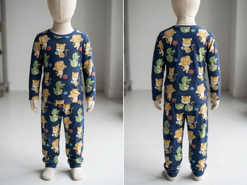 Cute Animal Print Pajamas for Kids
