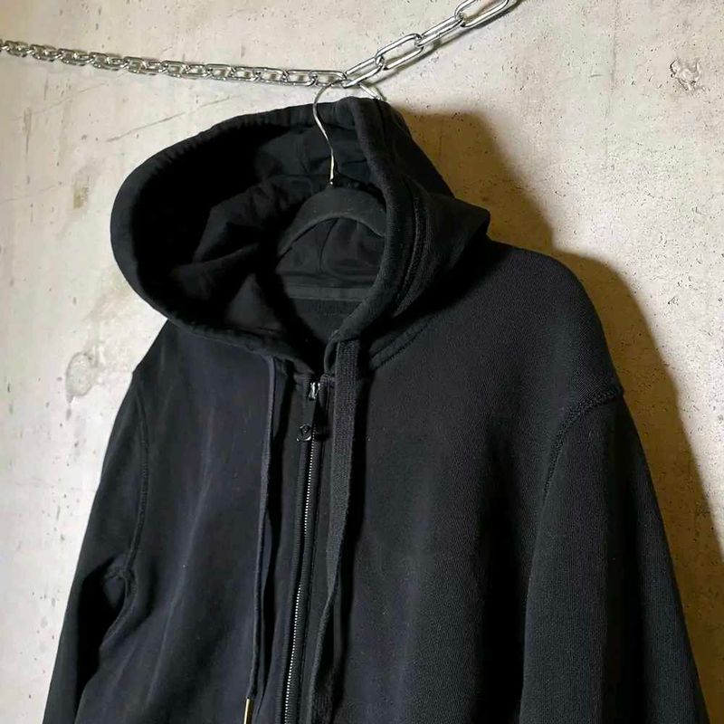 True Religion Men's Black Zip-Up Hoodie