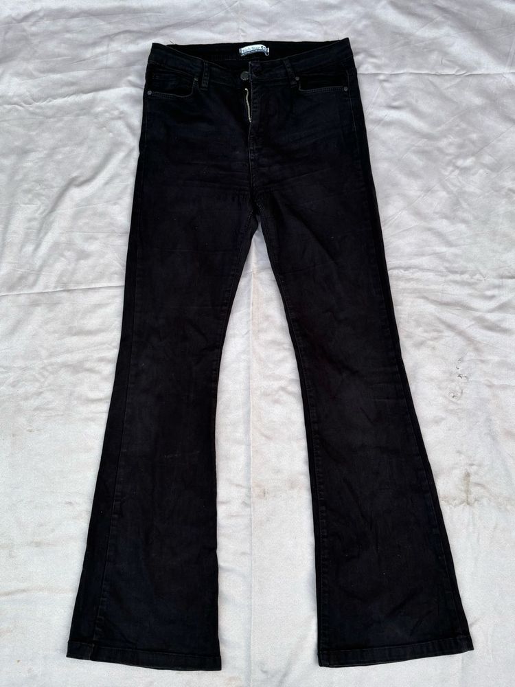 Black Flared Jeans