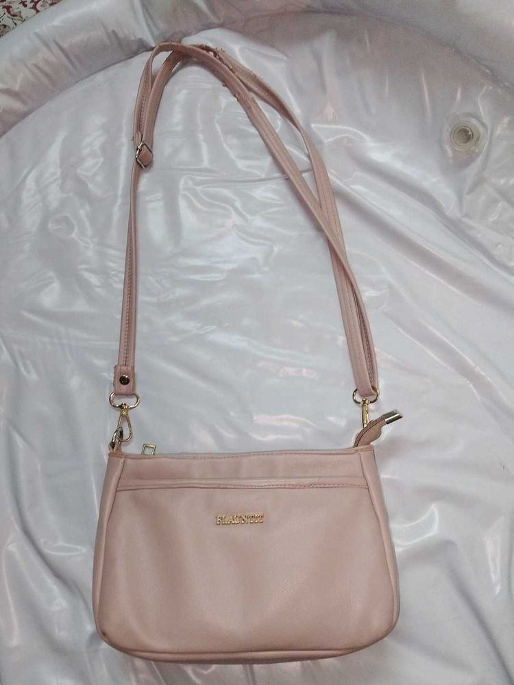 Pale Pink sling purse