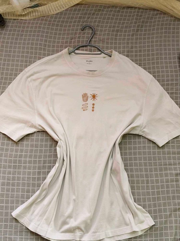 Cream Graphic T-Shirt