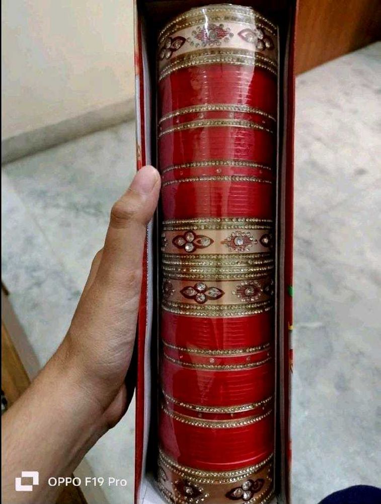 Bridal Red Chura &amp; kadas