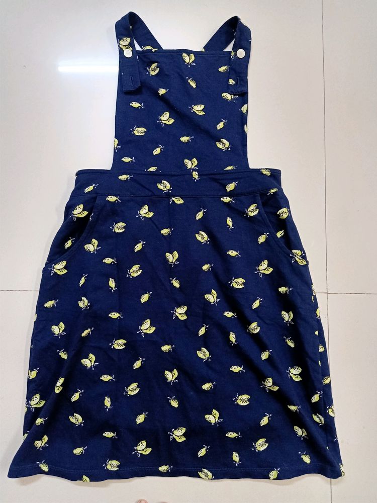 Rio Printed Dungaree With Slip Pockets