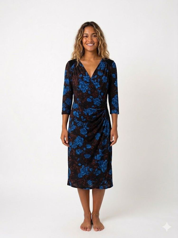 Party Wear Wrap Dress Printed Like New Not Worn