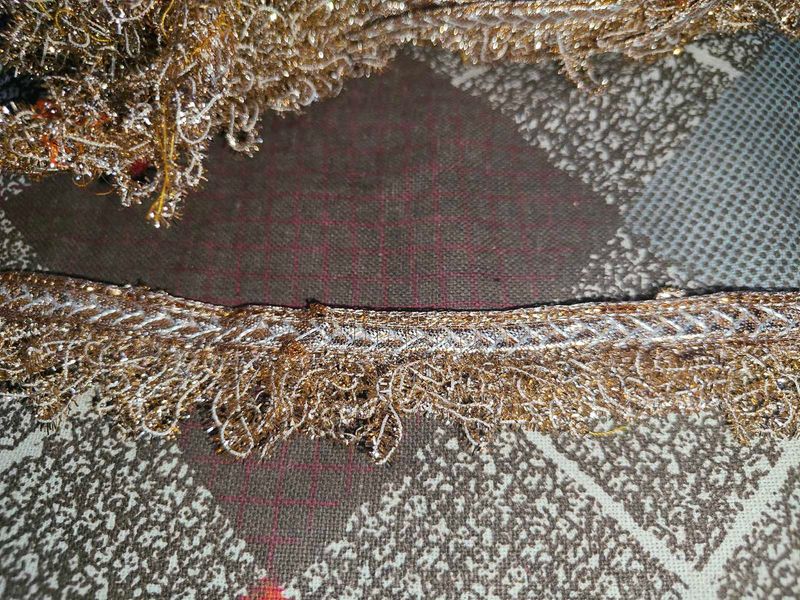 9 mtr Embellished Dupatta Border Fabric