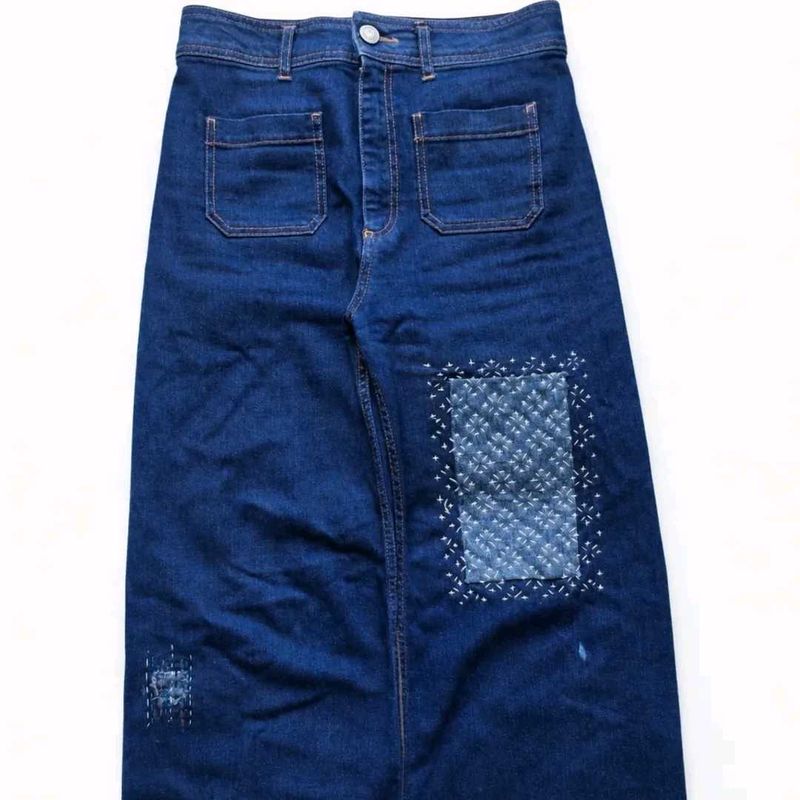 vintage sashiko denim jeans