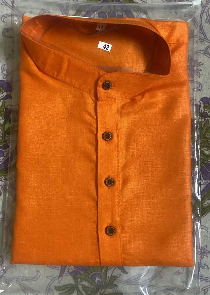 Men's Orange Kurta set new