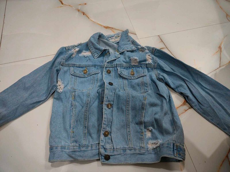 Distressed Denim Jacket