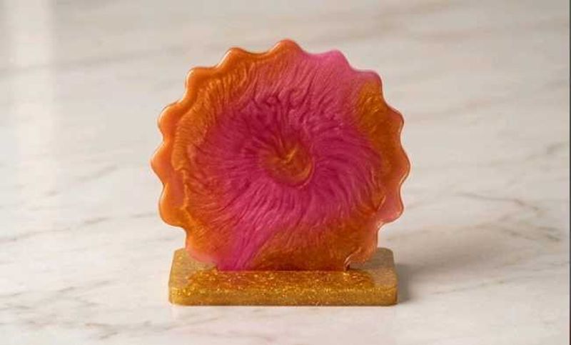 Unique Resin Coaster Set