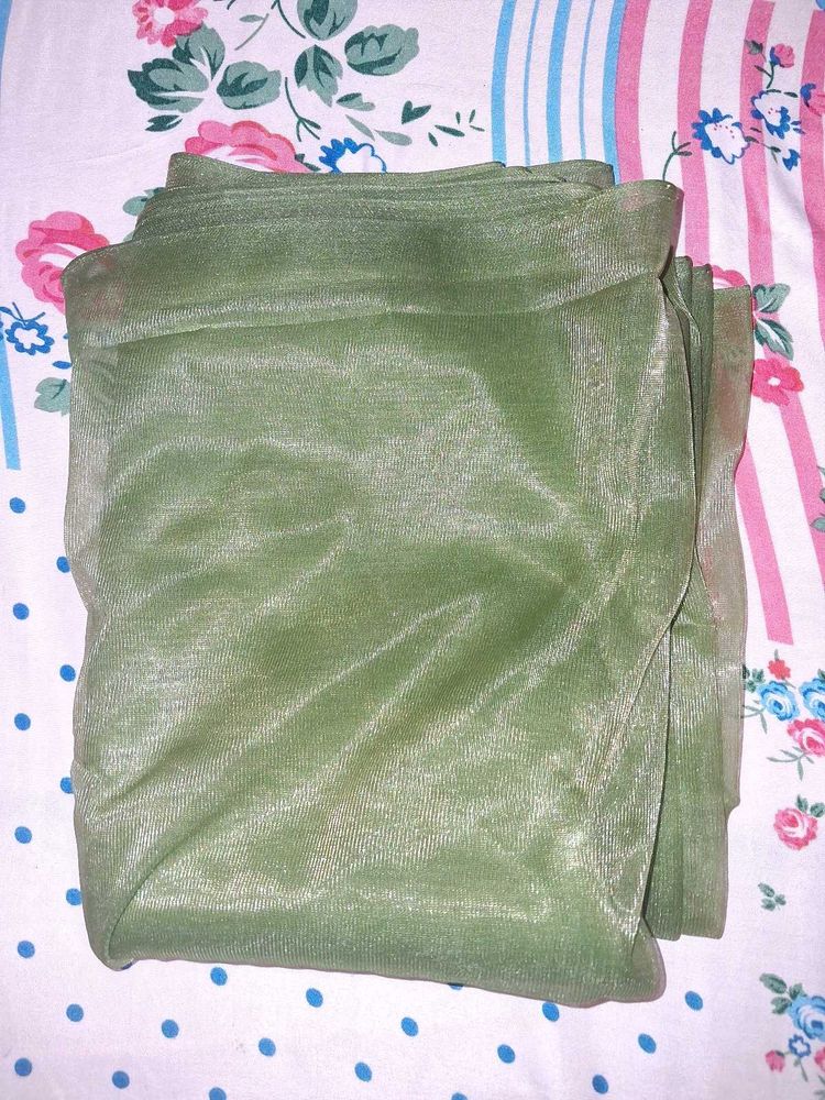 Olive Green Tissue fabric