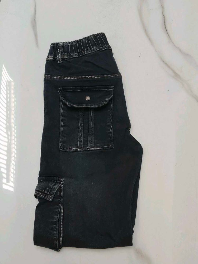 Boys Black Jeans Pent