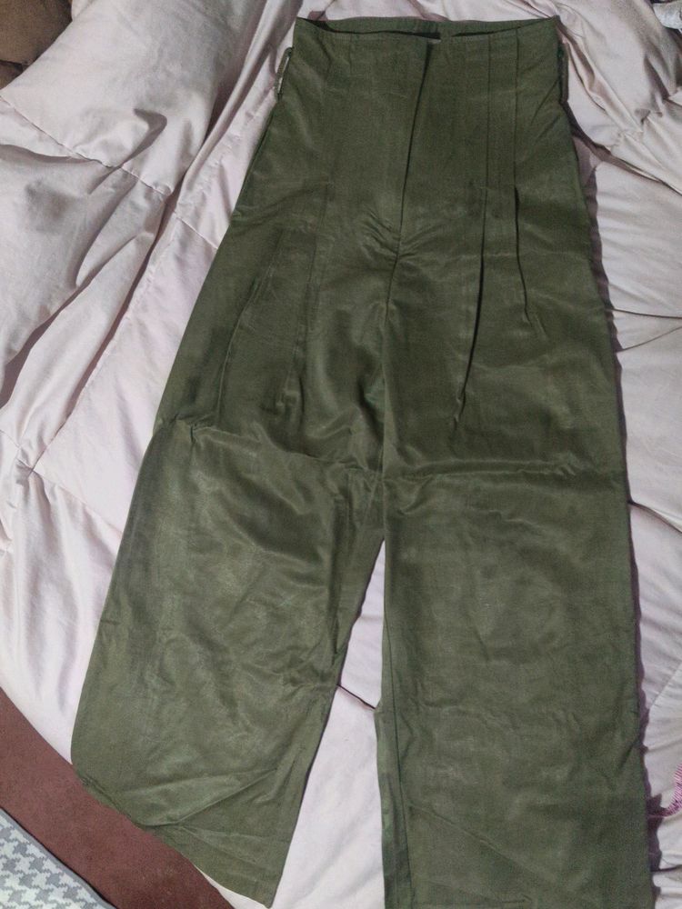 High Waisted Straight Trouser.