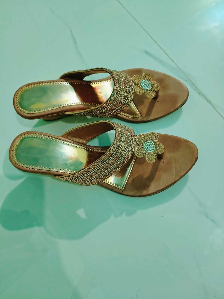 Embellished Flat Sandals