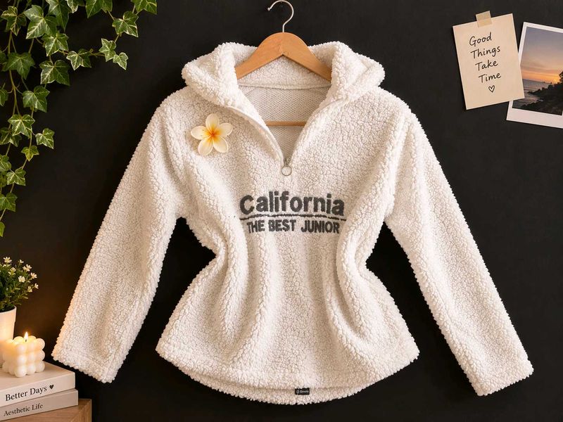 Cozy California Teddy Fleece Hoodie