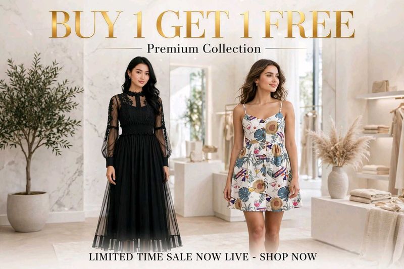 Elegant Black Lace Dress &amp; Tropical Mini Dres