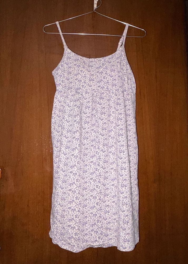 Cute Floral Print Mini Dress