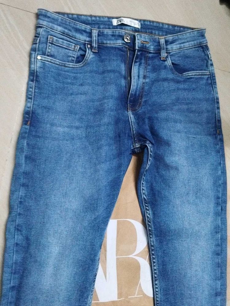 Classic Blue Wash Denim Jeans