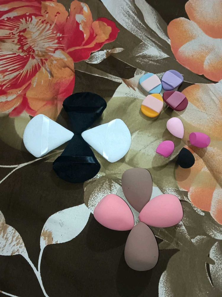 Combo of Makeup Sponges &amp; Puff Set 16