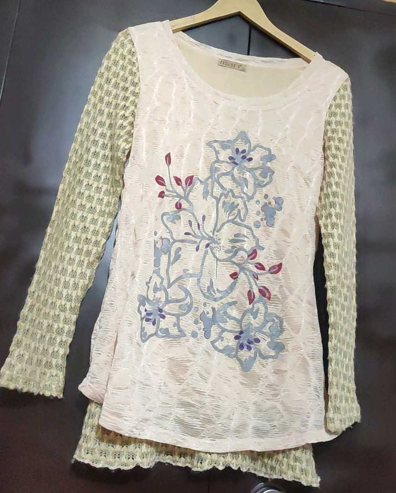 Khaki Color Top For Girl Or Woman 32 Bust