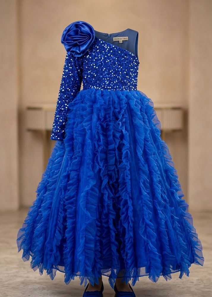 Stunning Blue Sequin Gown