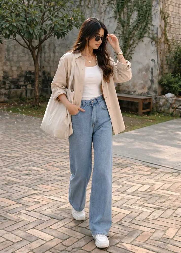 Casual Chic Wide-Leg Jeans