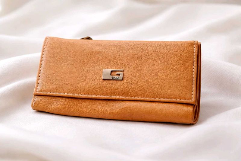 Coral Leather Wallet