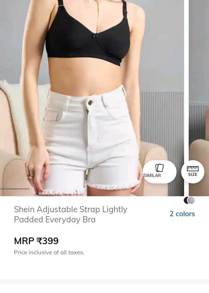 Black shein Bra with tag