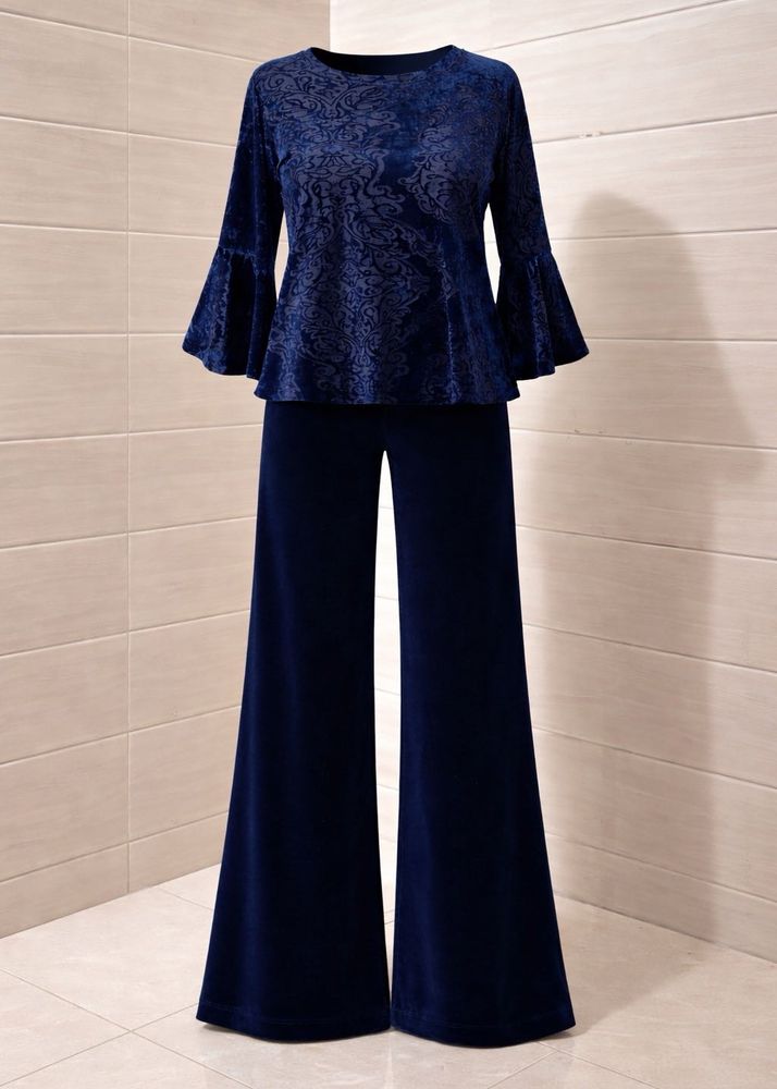 CORDSET made in USA  Navy Velvet