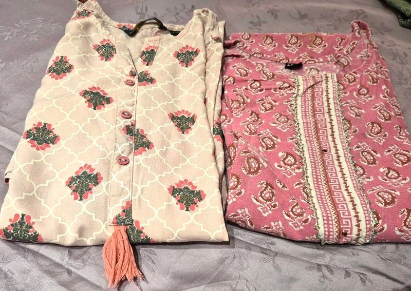 Set of 2 Cotton Kurtas