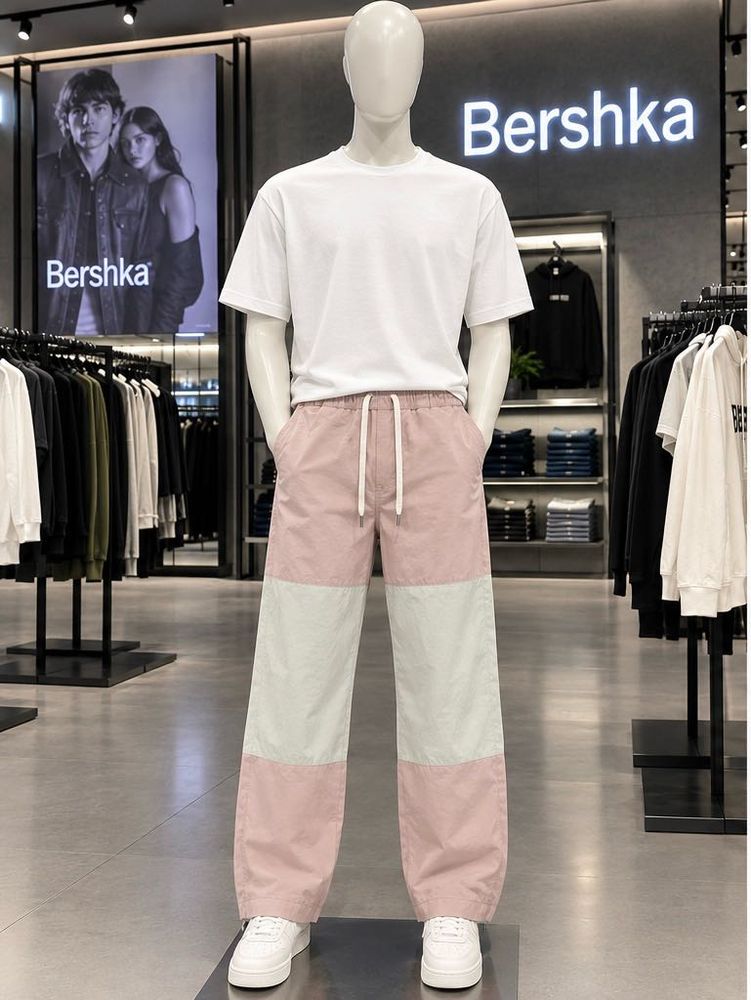 Color Block Wide Leg Pants