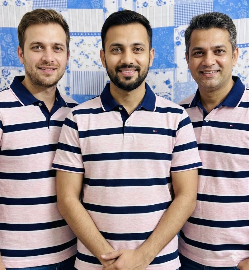 Men's Striped Polo T-Shirt