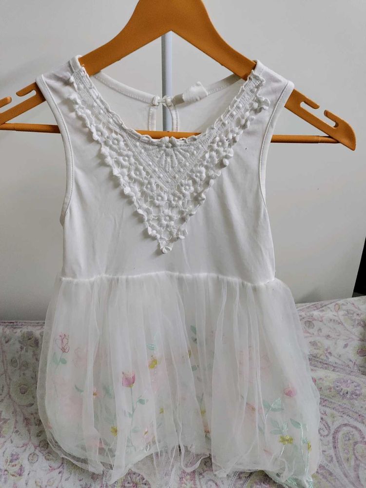 White Baby Girl Tutu Dress