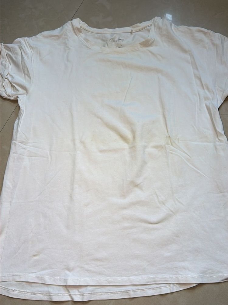 Classic White Crew Neck T-Shirt