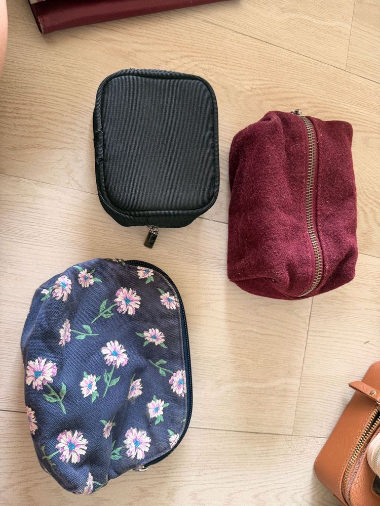 Set of 3 Cosmetic Pouches