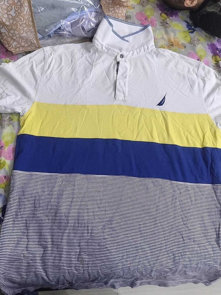 Nautica Striped Polo Shirt