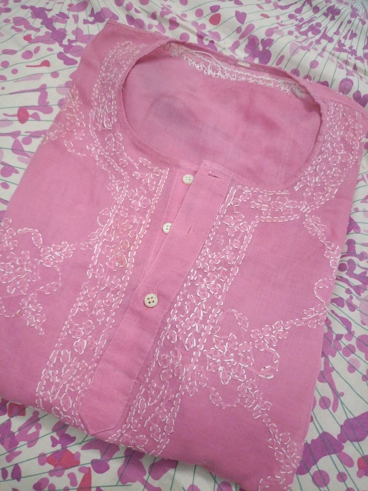 Chikenkari Kurti (price Negotiable)