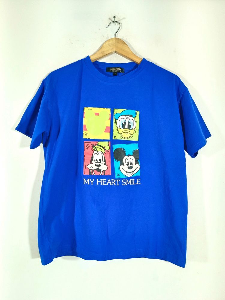 Branded Blue Colour Printed Tshirt (Women's)