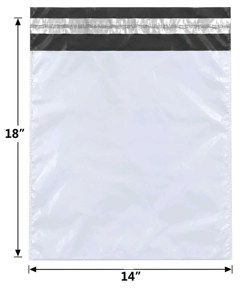 White Plain Polybags Pack of 25