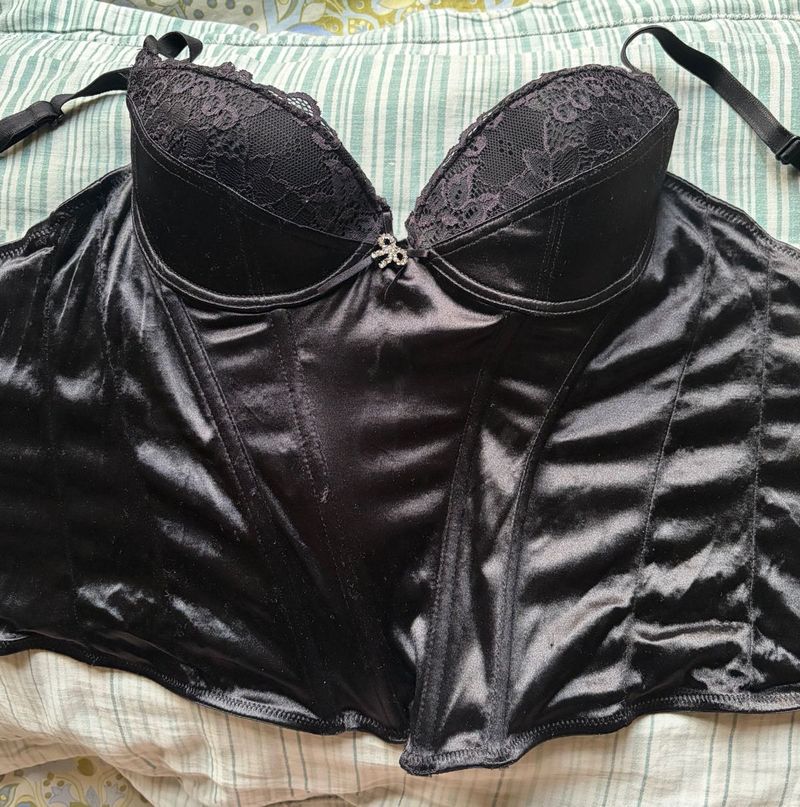 Elegant Black Corset Top