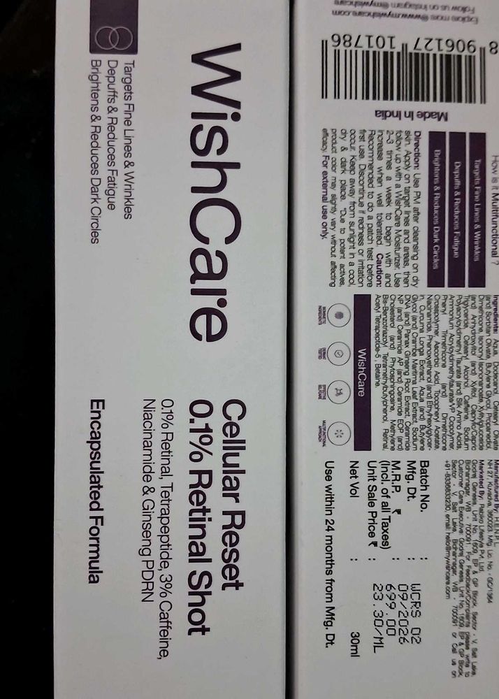 WishCare Cellular Reset Retinal Shot