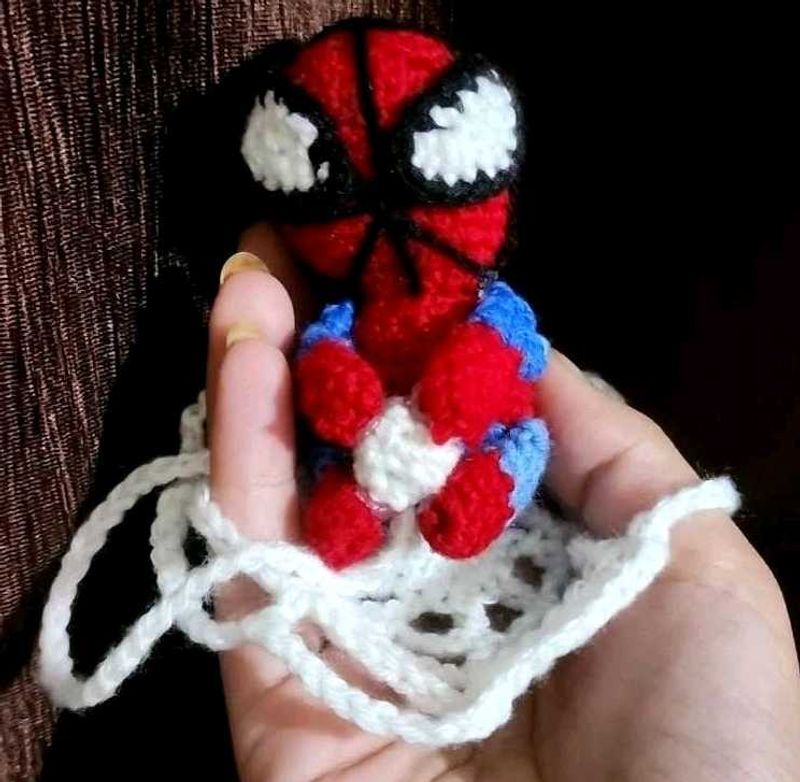 Handmade Crochet Spiderman Toy